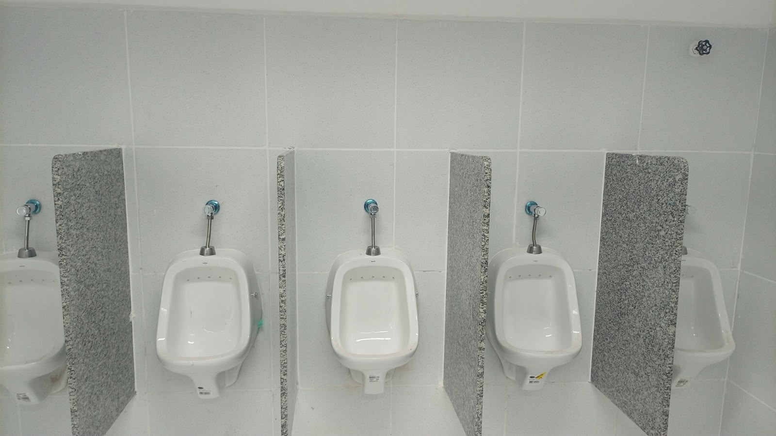 Banheiro com bancada e cubas em granito